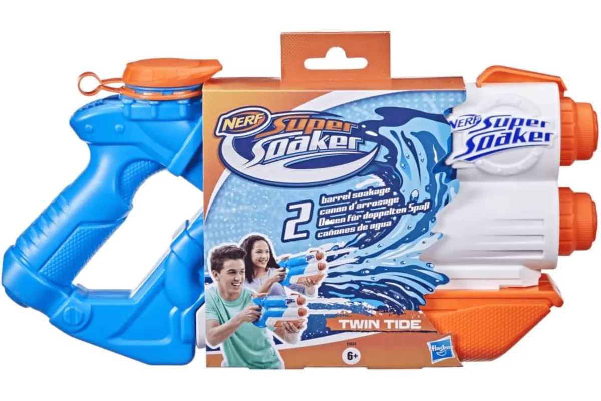Nerf Super Soaker Twin Tide blaster à eau avec double jet
