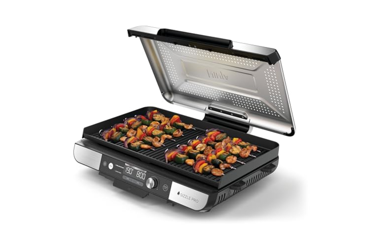 Bon plan Amazon Ninja Sizzle Pro XL grill electrique interieur plancha ceramique XL cuisson saine mai 2026
