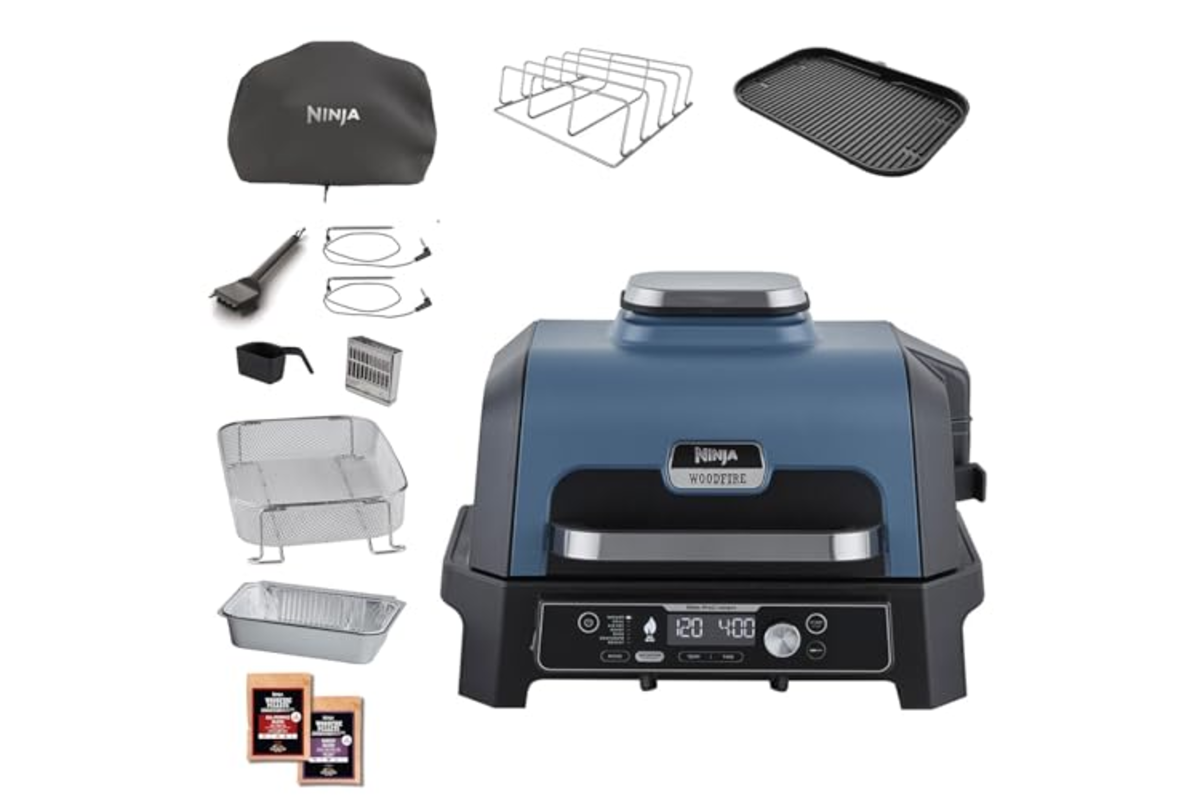 Bon plan Amazon Ninja Woodfire Pro Connect XL barbecue electrique fumoir air fryer 7en1 Wi-Fi mai 2026