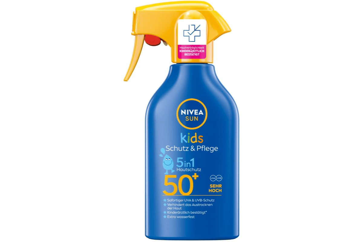 Bon plan Amazon Nivea Sun spray 5 en 1 enfants SPF50 250ml huile amande bio impermeable peaux sensibles mai 2026