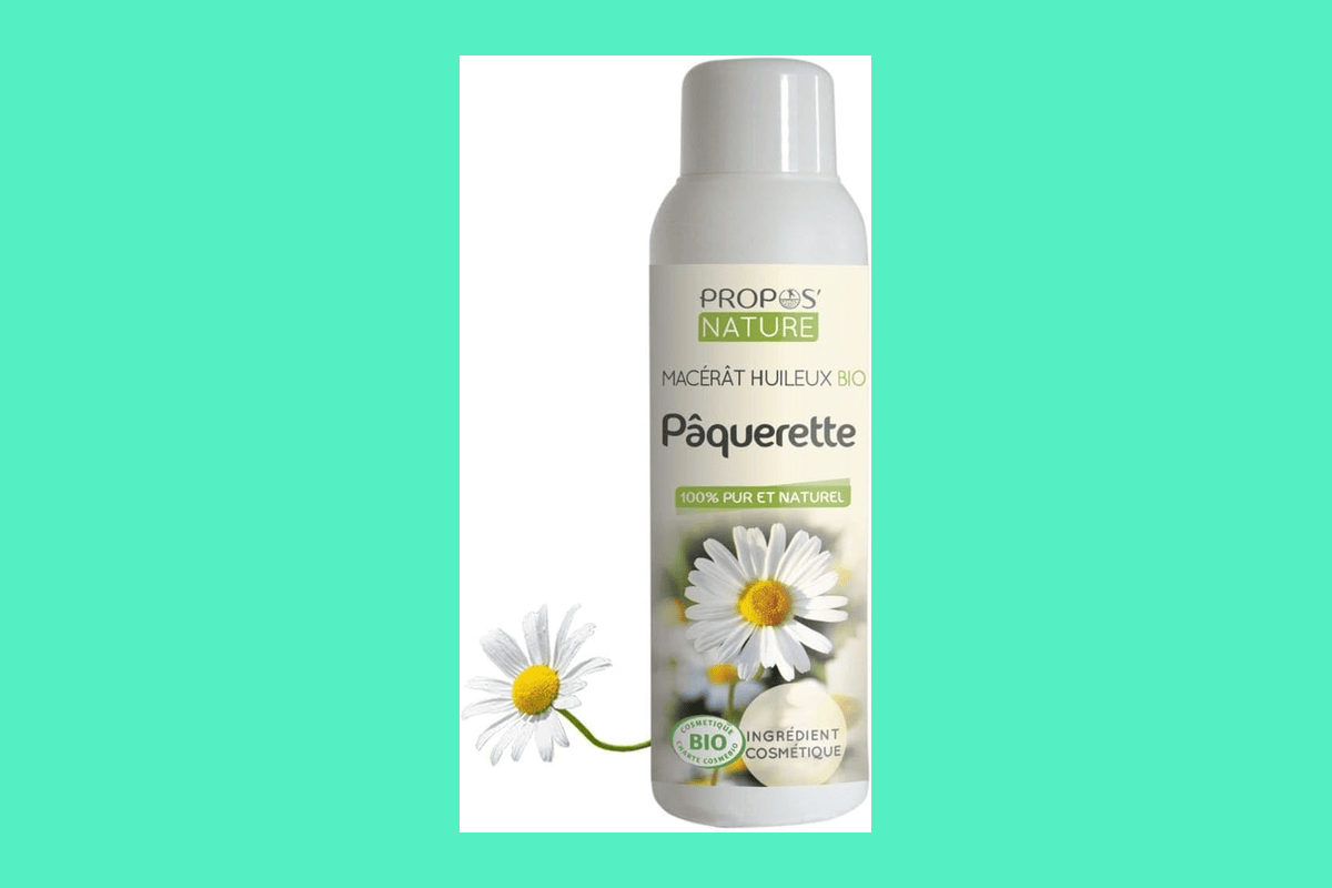 Propos'Nature Macérât de Pâquerette Bio 100 pourcent naturel origine France 100 ml huile végétale raffermissante 9,54 euros Amazon
