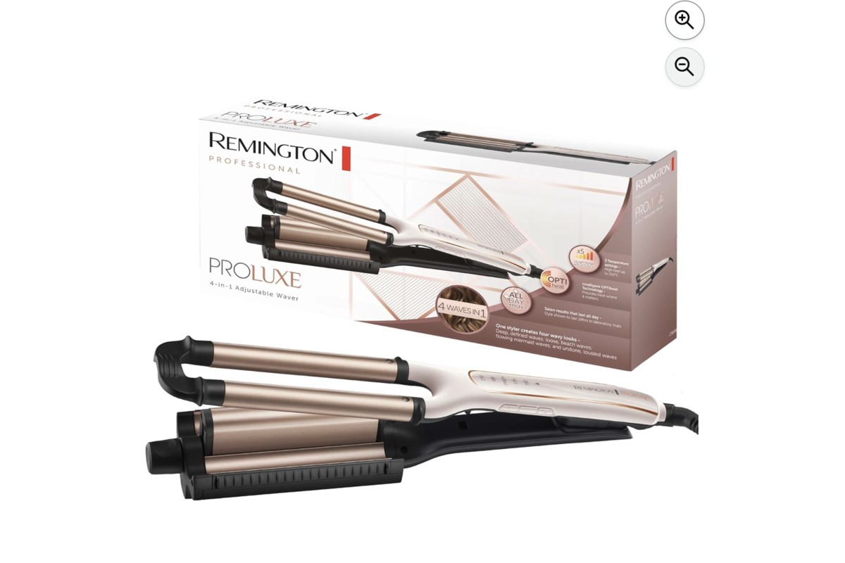 Remington PROluxe Boucleur cheveux 4en1 CI91AW céramique OPTIheat 150-210°C 32€ Amazon -32% French Week