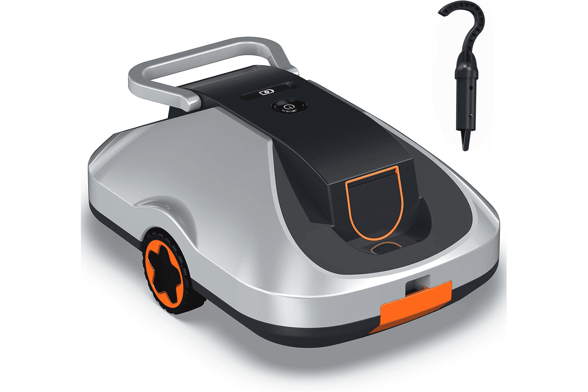 Robot piscine sans fil ultra-léger autonomie 200 minutes aspire feuilles sable dépôts fins retour automatique piscines hors sol 232 m² à 179,99 € Amazon