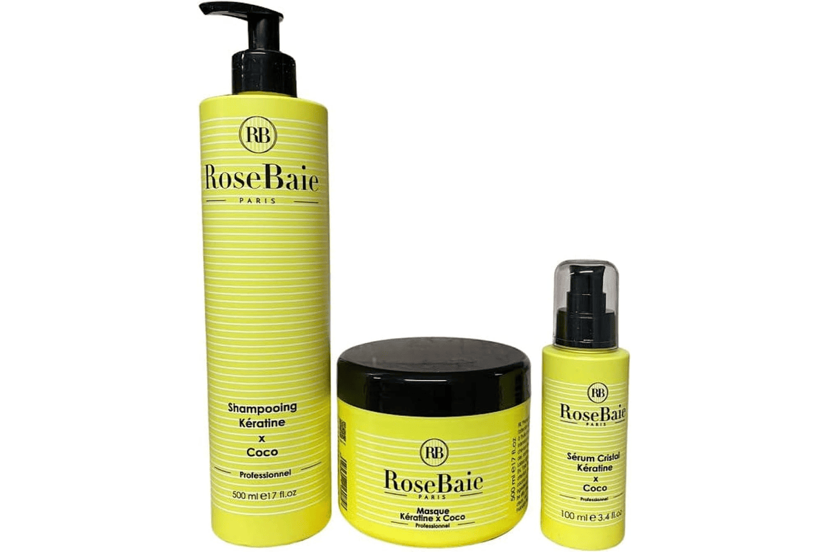 ROSEBAIE Kit Kératine Coco — Sérum Coco & Kératine (nutrition + hydratation cheveux abîmés) Amazon 59,90 euros juillet 2026 bon plan