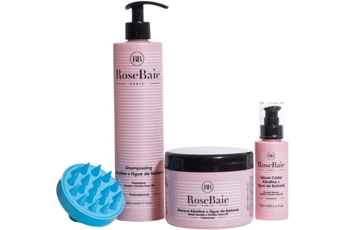 ROSEBAIE Routine Trio Figue de Barbarie & Kératine — sébo-régulation + hydratation cheveux Amazon 59,90 euros juillet 2026 bon plan