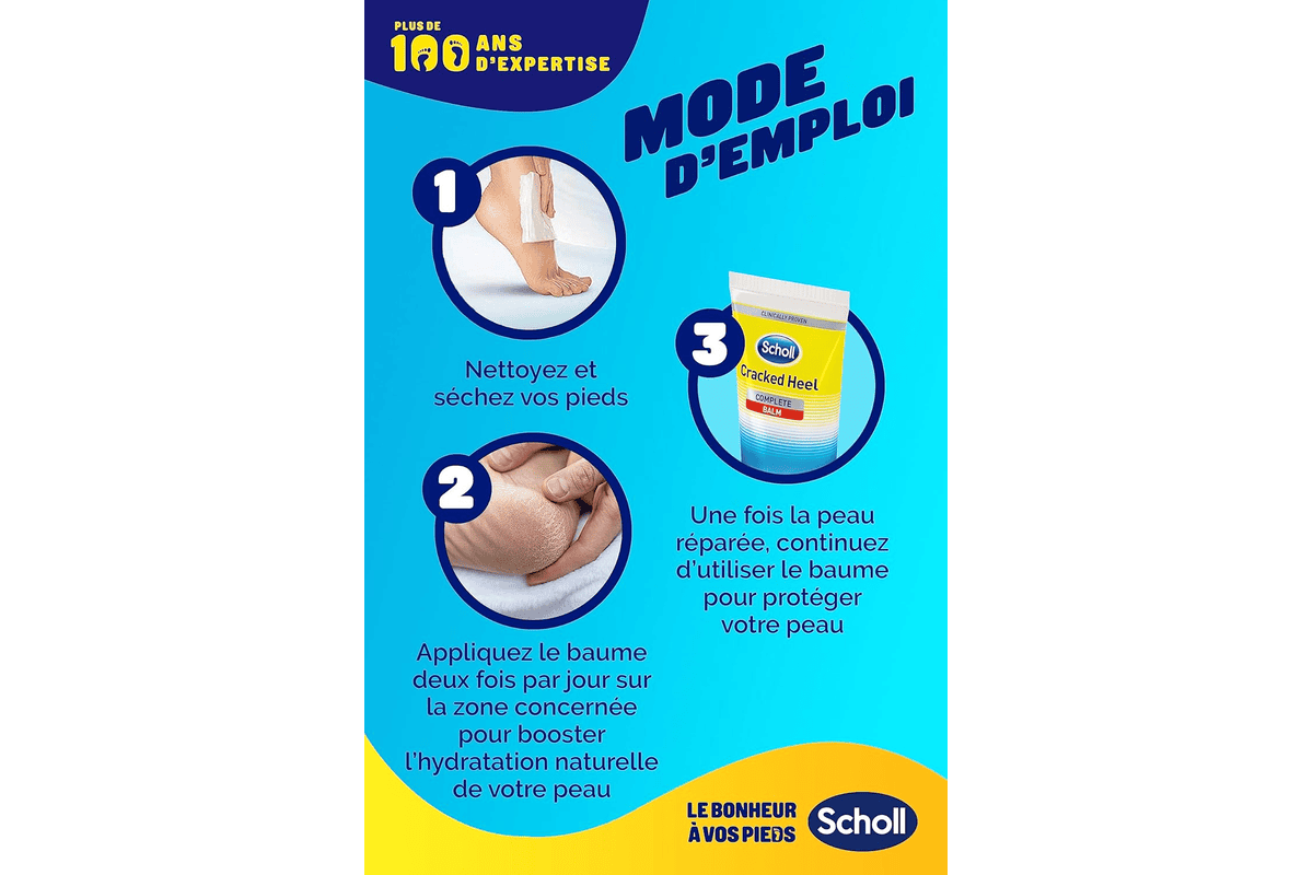 Scholl Crème Pieds Anti-Crevasses Talons Fendillés 60 ml bon plan Amazon 3,89 €