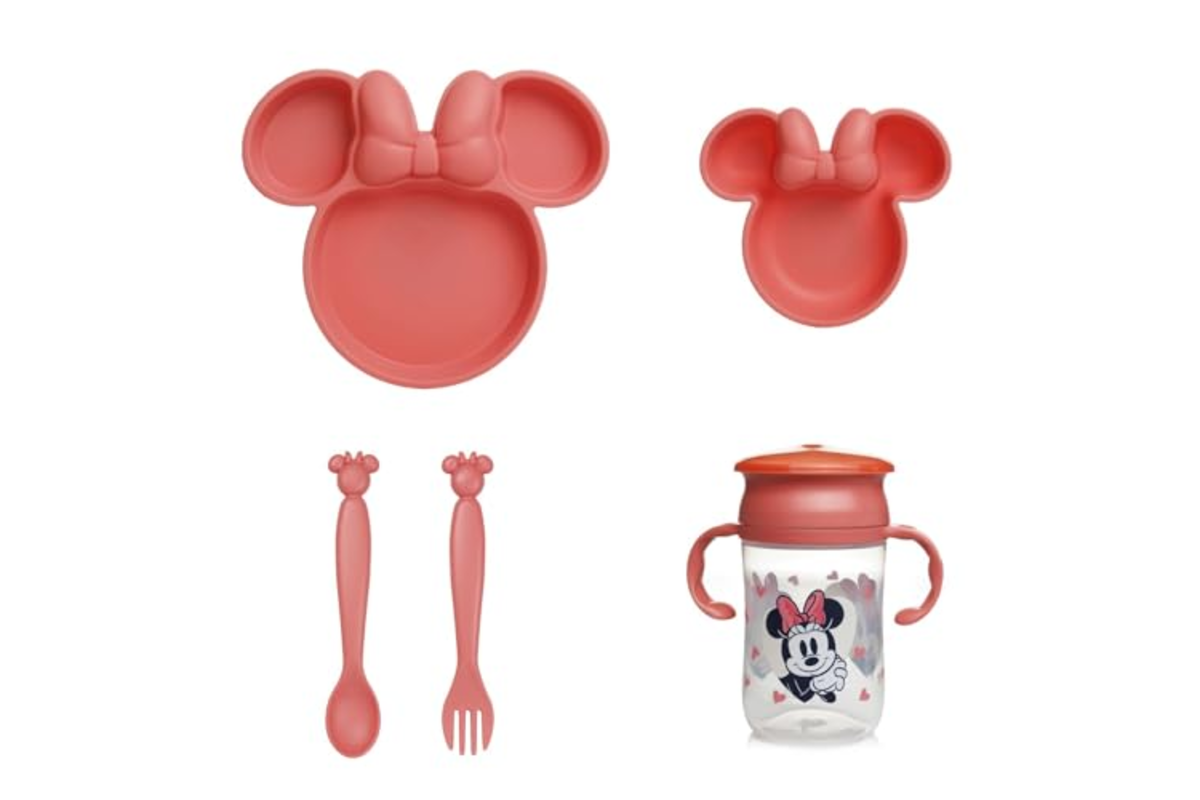 Bon plan Amazon set vaisselle Disney Minnie assiette compartimentee bol couverts enfant mai 2026