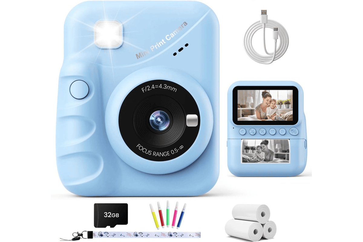 TIATUA Appareil Photo Instantané Enfant 48MP appareil photo enfant avec impression 31,75 € bon plan Amazon
