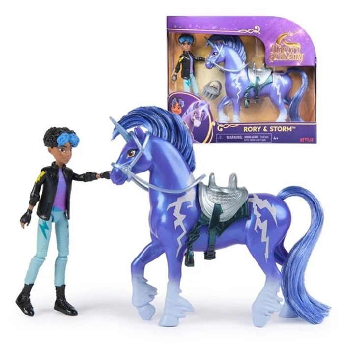Coffret Unicorn Academy avec la poupée articulée Rory et la licorne Storm