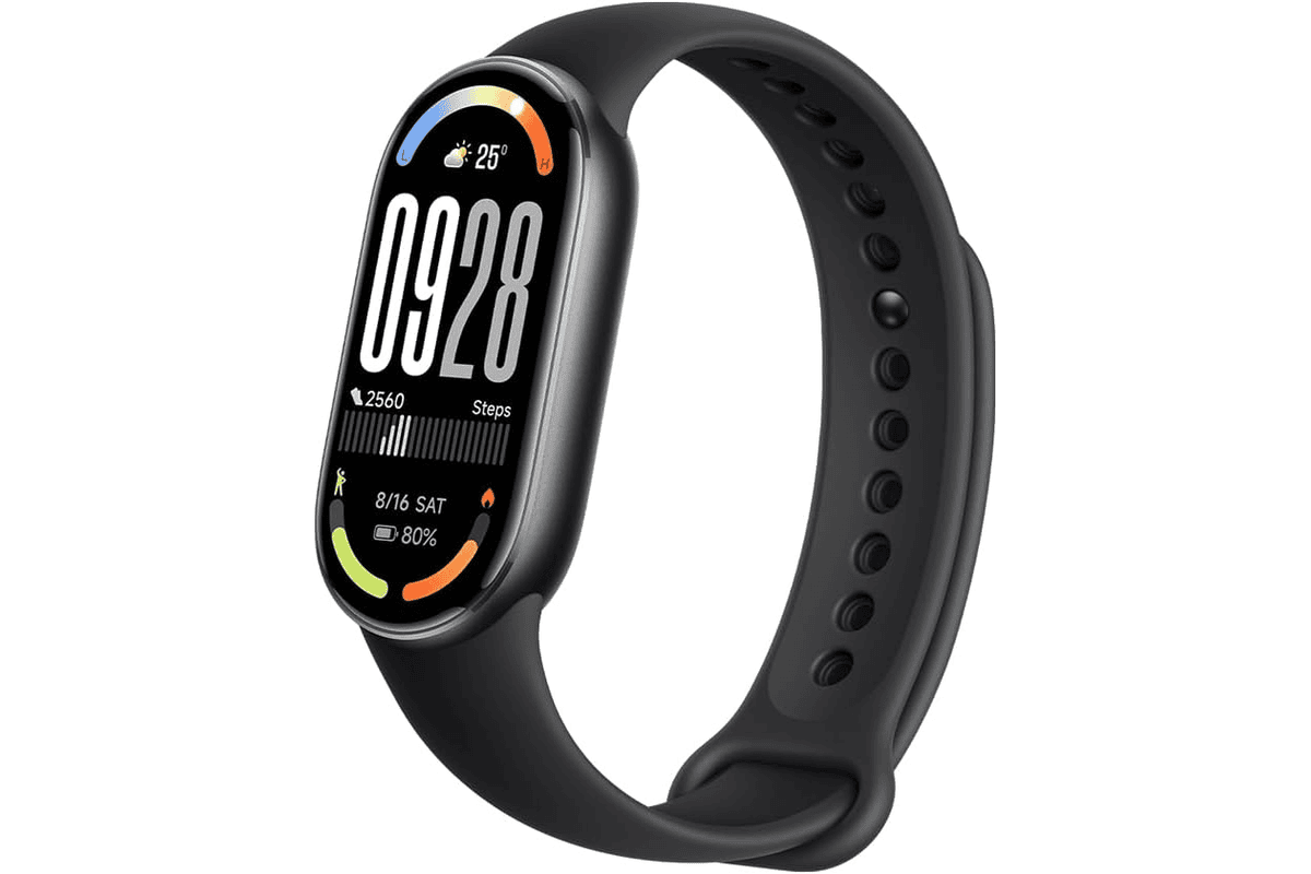 Bon plan Amazon Xiaomi Smart Band 10 montre connectée boîtier alu AMOLED 1,72 pouce autonomie 21 jours santé sommeil 150 sports 5 ATM boussole noir 41,99€ mai 2026