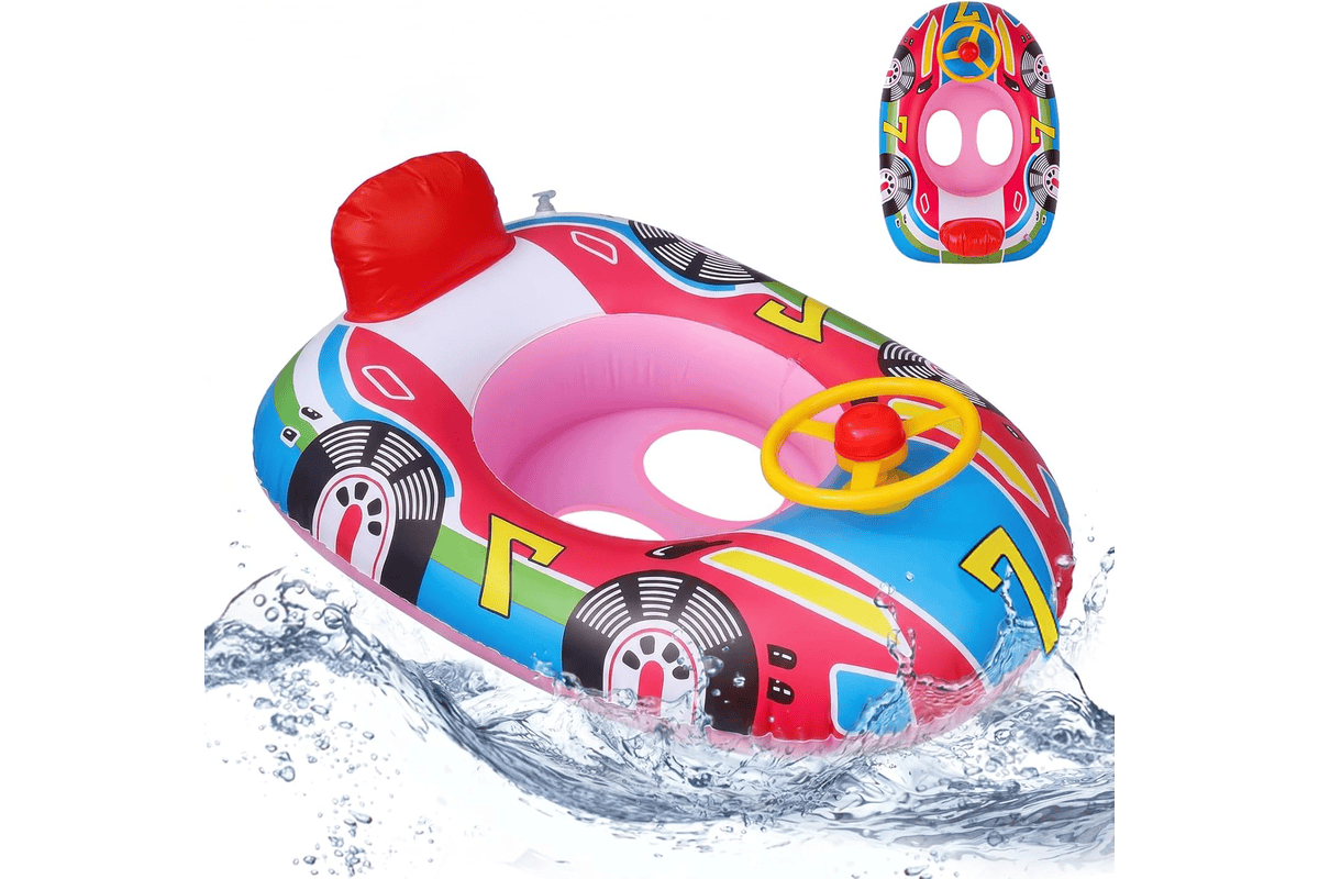 XIMEI bouée bébé siège gonflable piscine avec volant pour bébé 3 à 48 mois anneau natation jouet plage vacances été 2026 bon plan Amazon