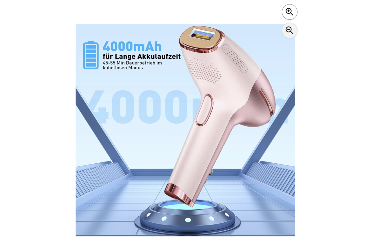 Asonine IPL : autonomie 4000 mAh sans fil pour plus de confort