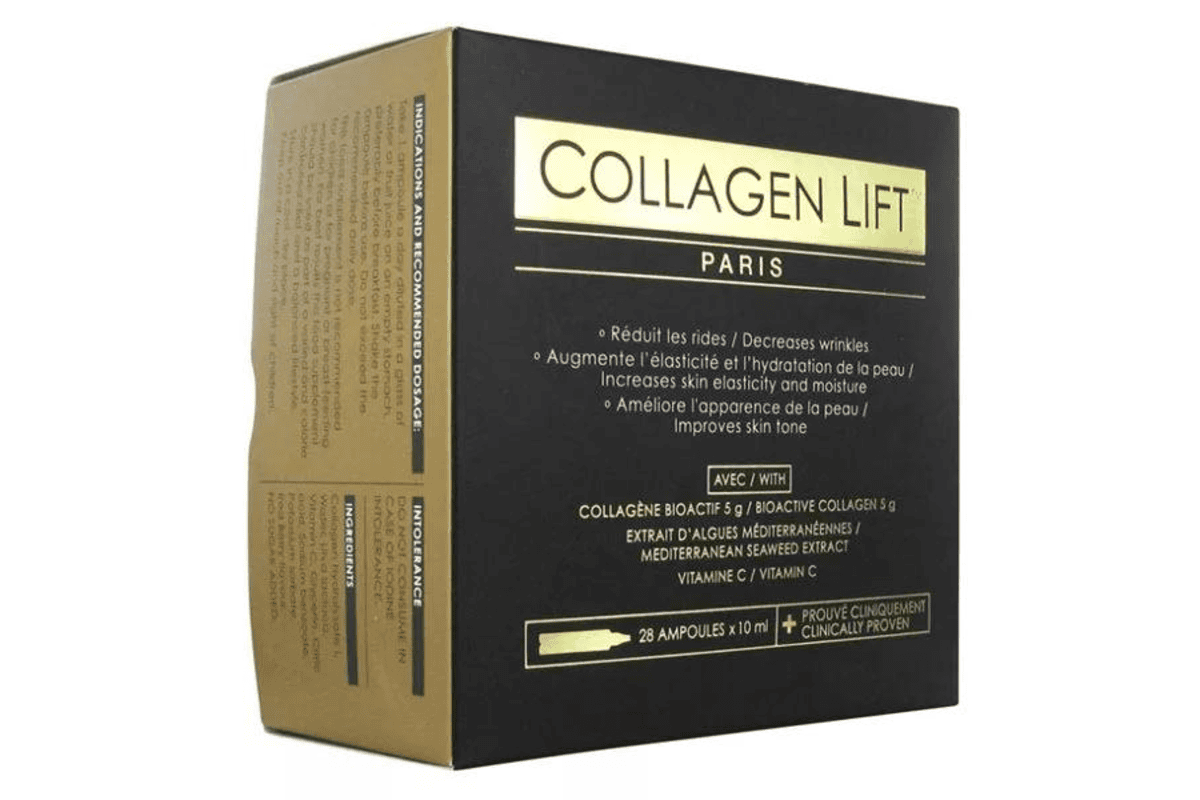 Boîte SID Nutrition Collagen Lift 28 ampoules cure collagène buvable anti-âge