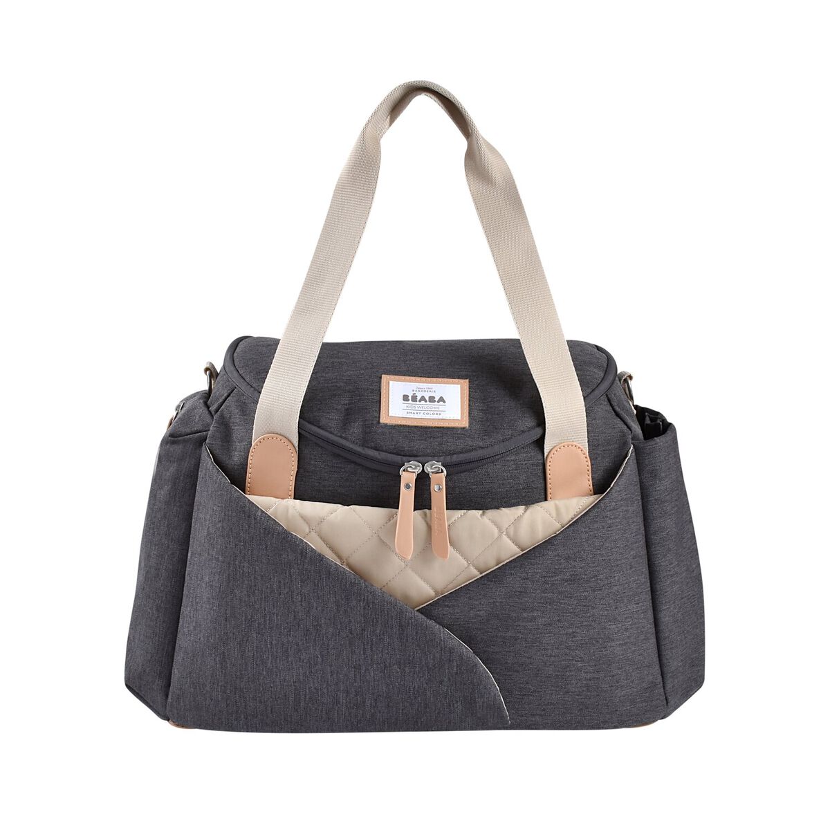 Sac à langer Béaba Sydney II gris chiné foncé