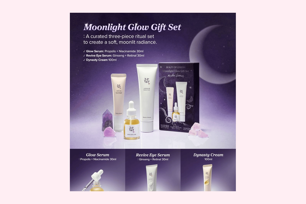 Beauty of Joseon Ramadan Moonlight Glow Gift Set coffret cadeau 3 produits édition spéciale K-beauty coréenne YesStyle 47,60 euros au lieu de 68 euros