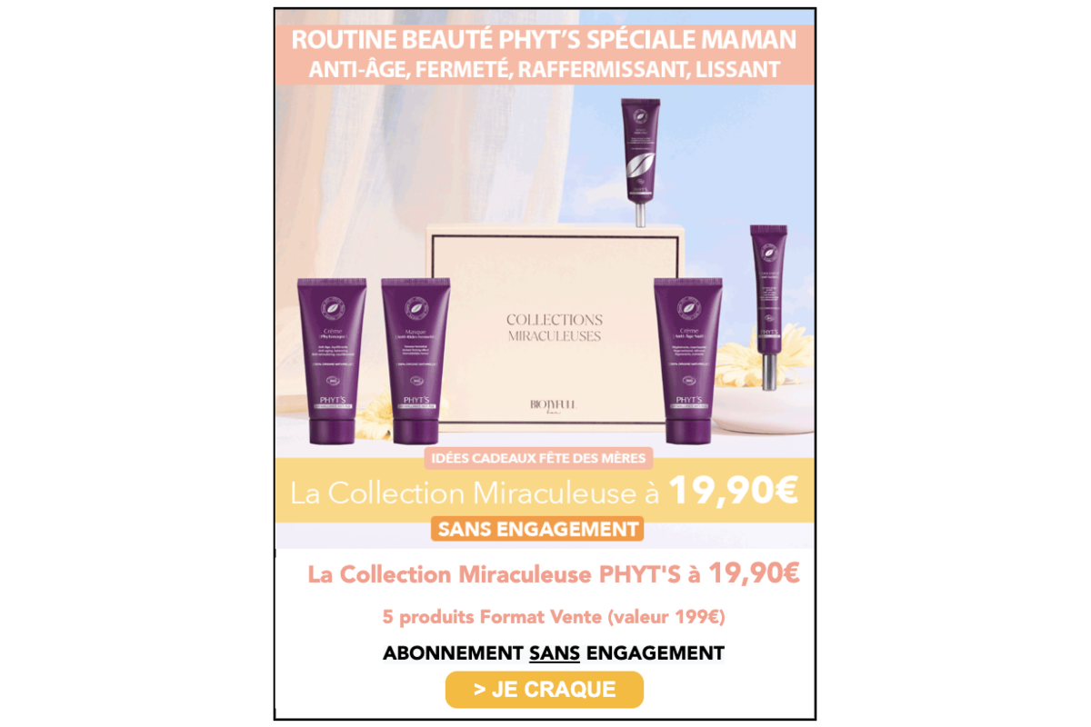 Biotyfull Box Fête des Mères 2026 3 box 19,90 euros 18 produits valeur 296 euros bio naturel