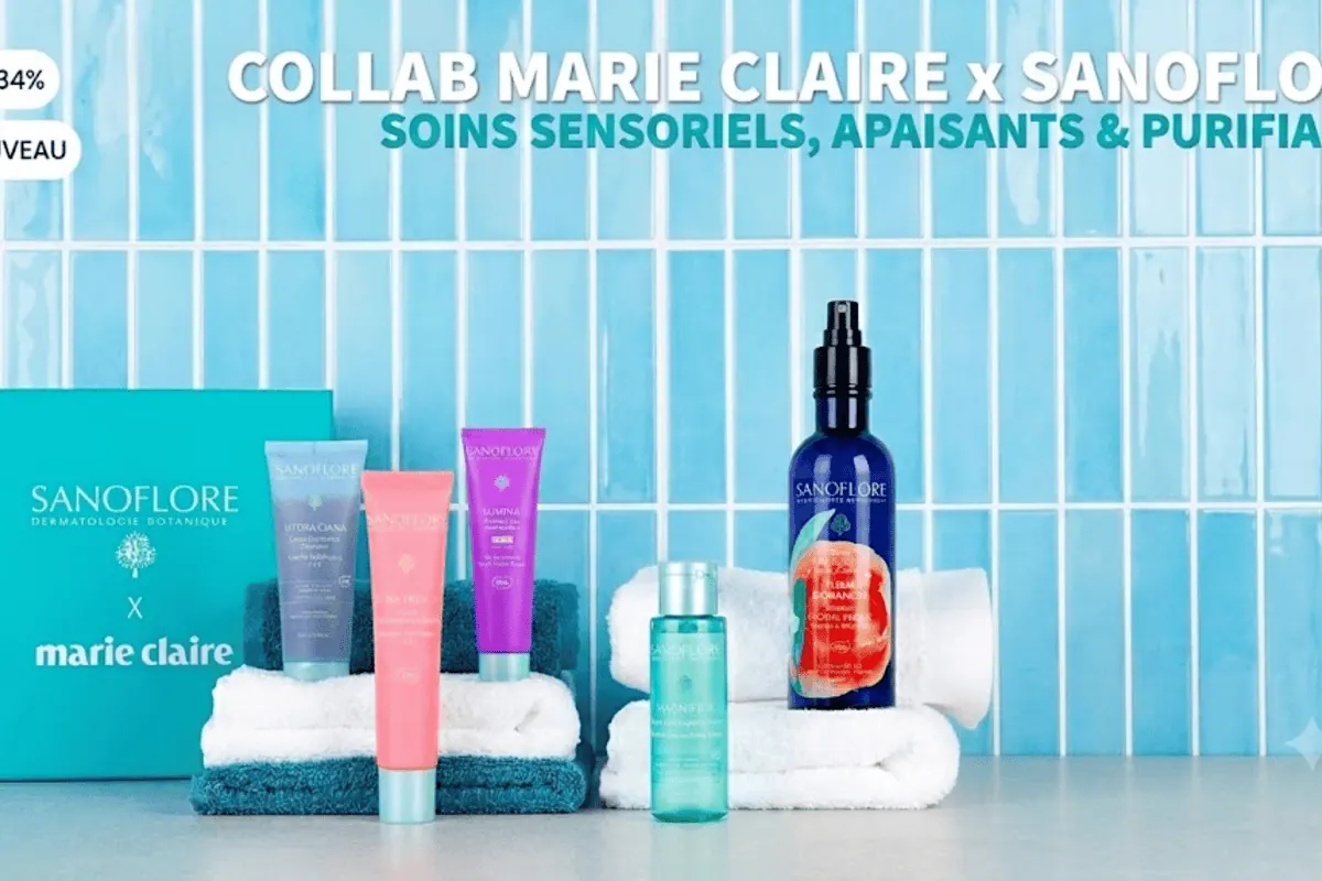 Box Marie Claire × Sanoflore à 19 € au lieu de 82,78 € avec 5 soins visage en format vente