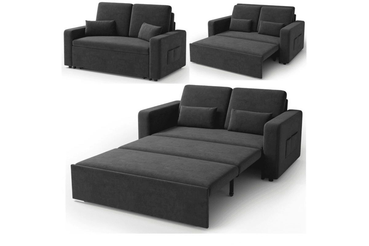 Canapé Convertible Bealife 2 places tissu chenille gris Bealife sur Cdiscount promo soldes --6 % juillet 2026