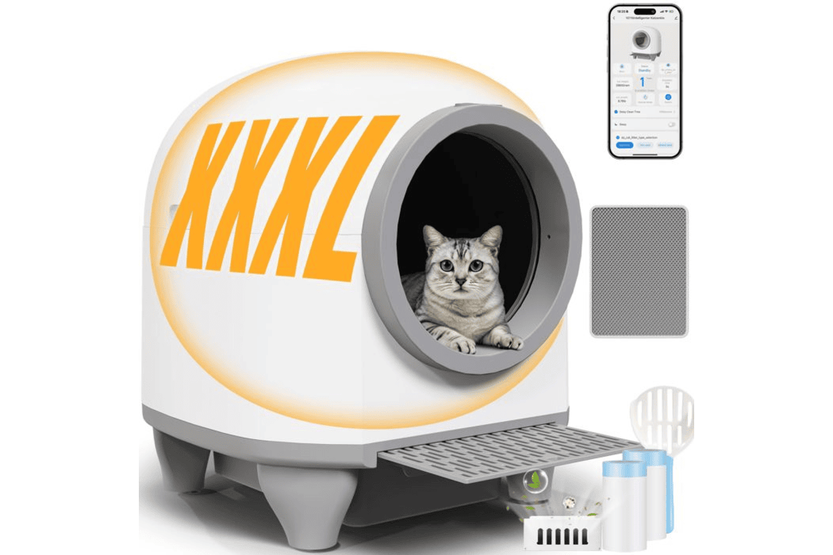 Litière chat autonettoyante 90 L 2026 avec app Litière autonettoyante sur Cdiscount promo soldes --10 % juillet 2026