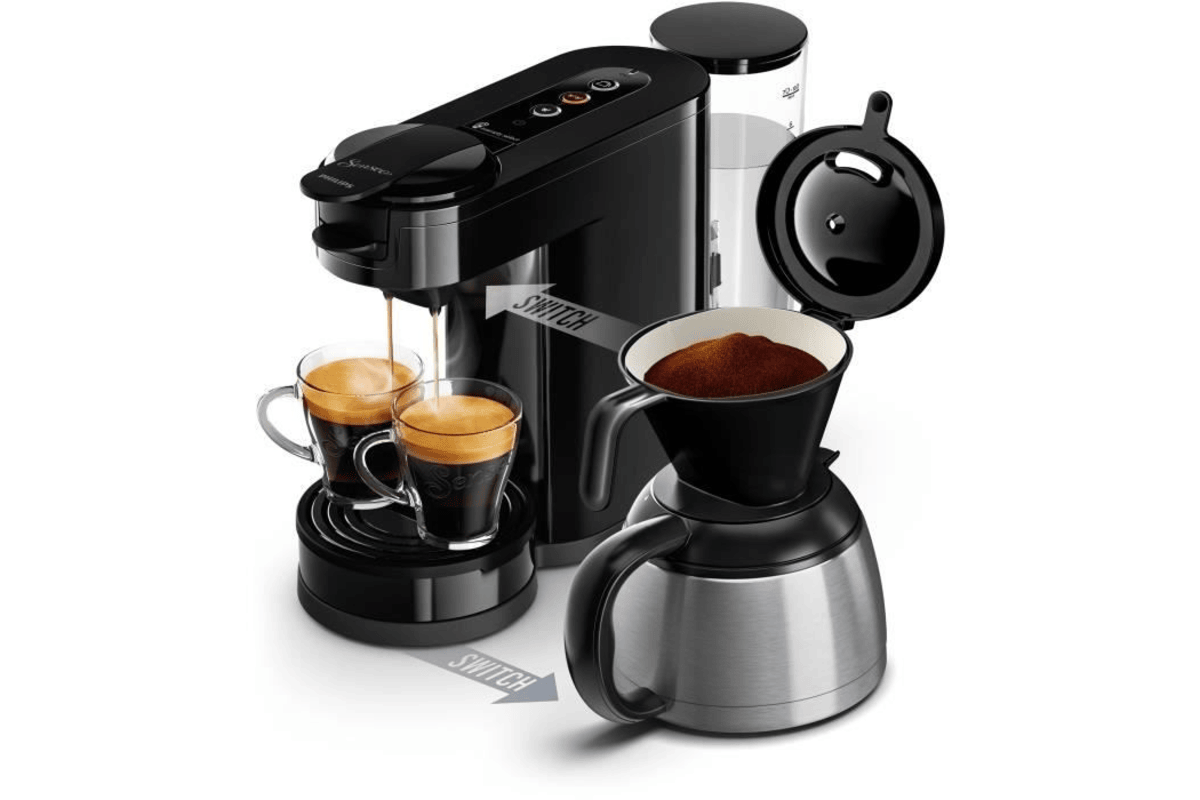 Philips Senseo HD6592/65 — Cafetière à dosette Switch 2-en-1 (dosette + filtre verseuse), noir Cdiscount 89,99 euros juillet 2026 bon plan