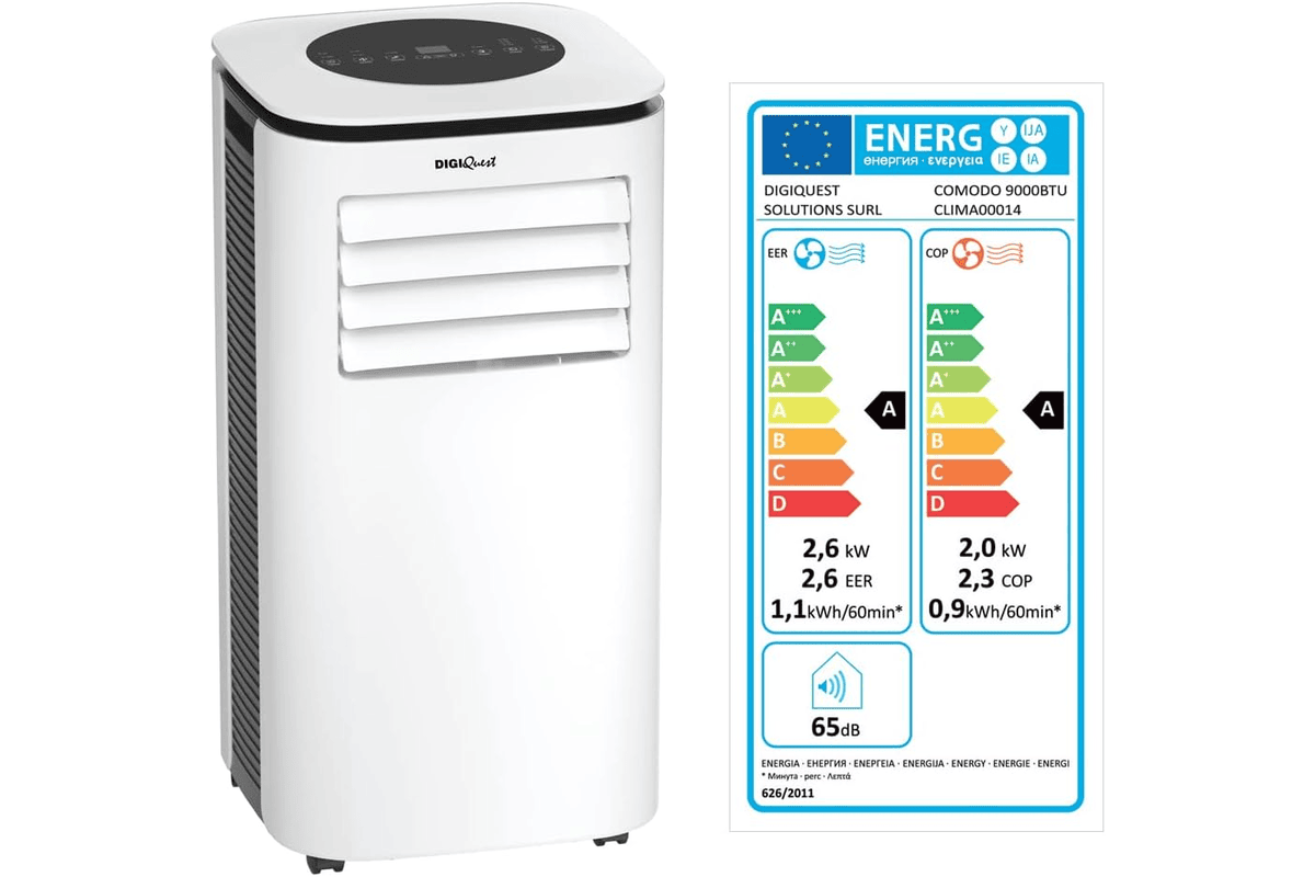 Climatiseur portable 9000 BTU R290 confortable écologique 309 € Amazon