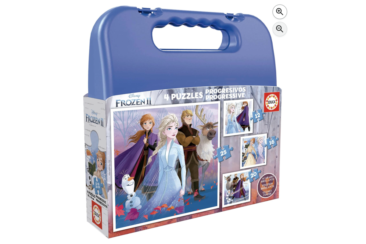 Educa mallette 4 puzzles progressifs Reine des Neiges 2 enfant 3 ans