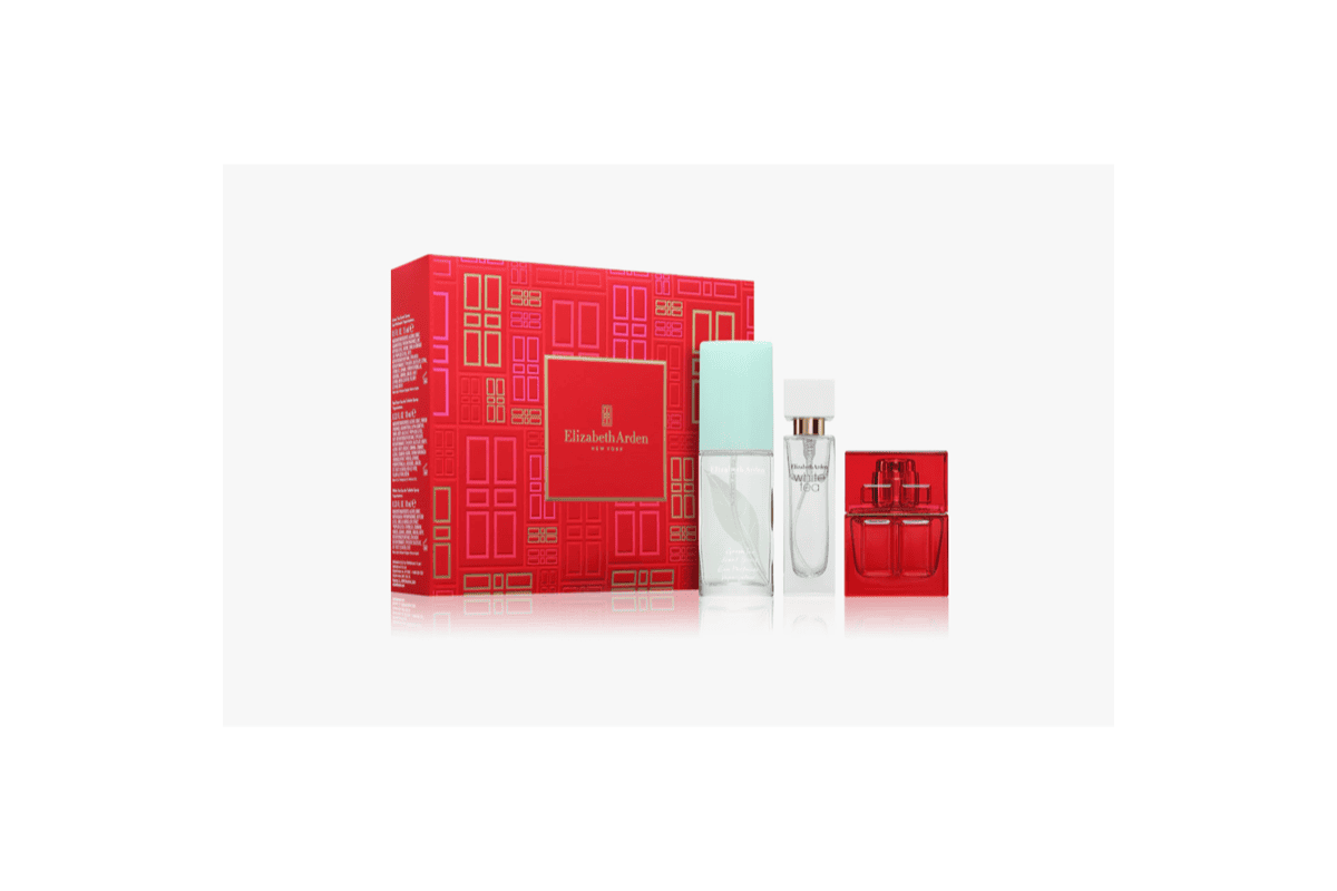 Bon plan coffret Elizabeth Arden Prestige Fragrance 3 parfums miniatures Red Door White Tea Green Tea 17,25 euros mai 2026
