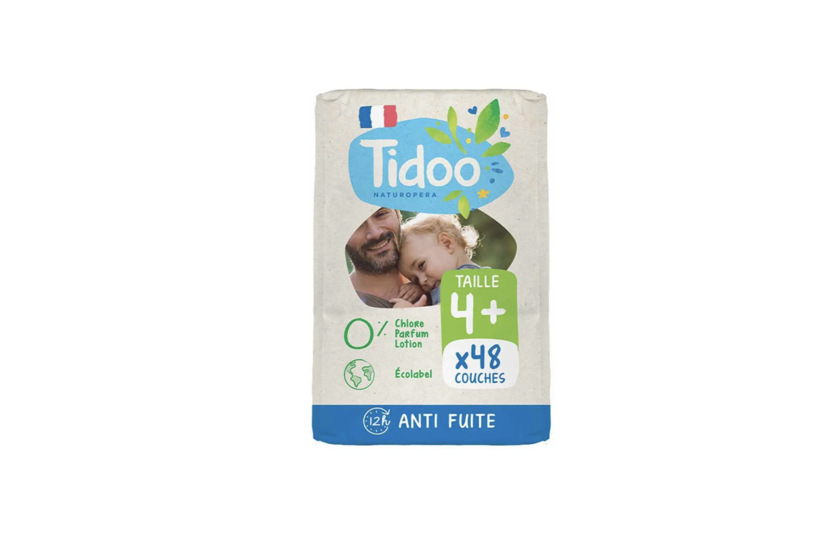 Bon plan Greenweez Tidoo 48 couches hypoallergeniques T4+ 9-20 kg anti-gaspi 13 euros mai 2026
