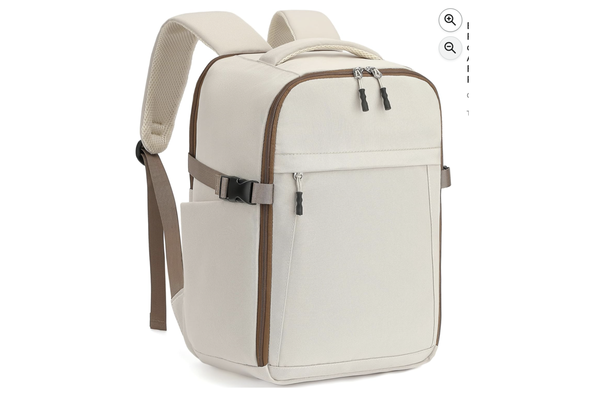 Sac à dos cabine Ryanair Hayayu 40x30x20 antivol 24L beige