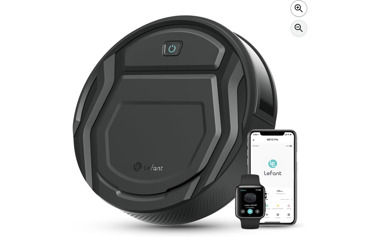 Lefant M210P aspirateur robot connecté noir WiFi Alexa app