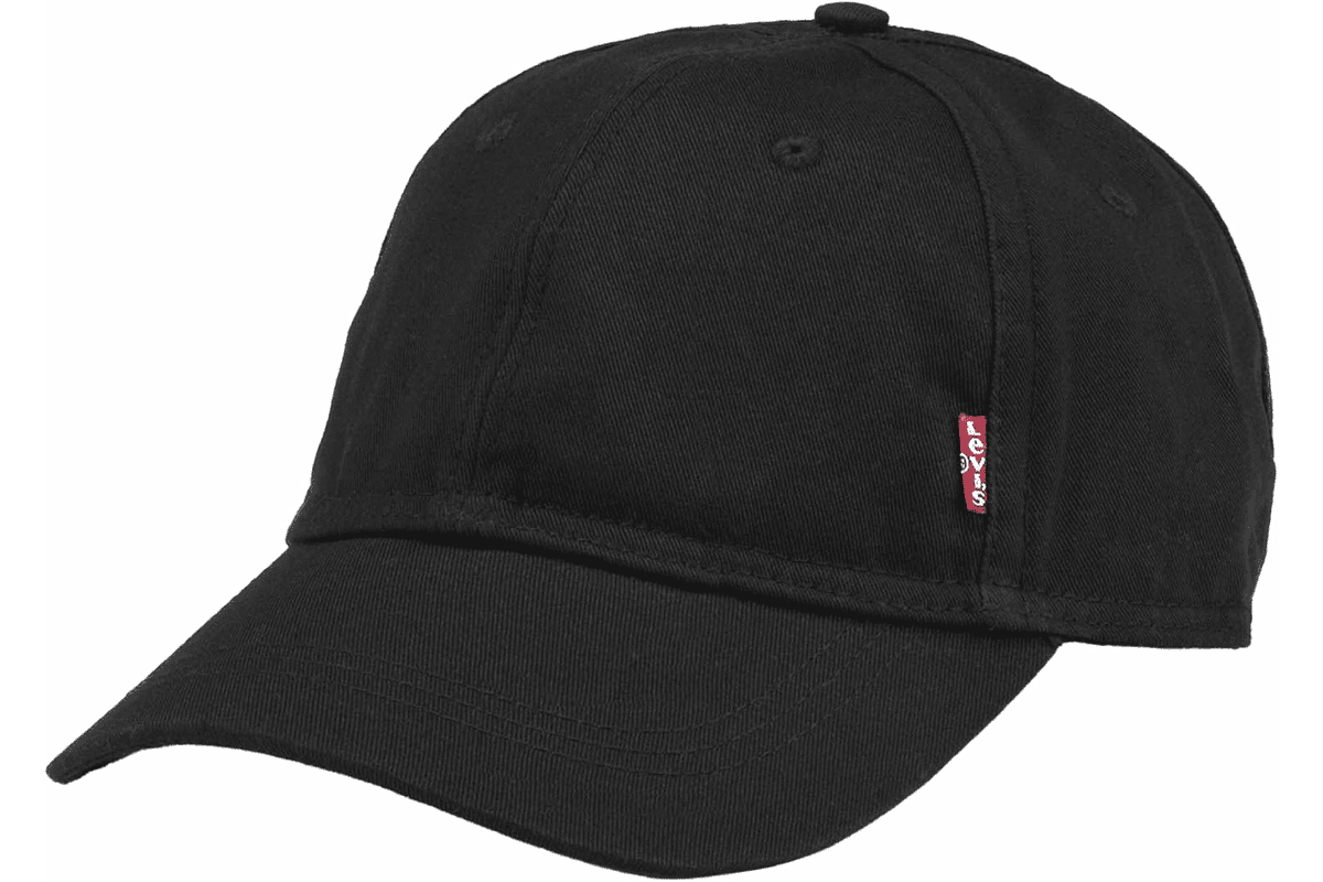 Levis casquette homme baseball Classic Twill Red Tab noire iconique logo brode boucle reglable taille unique mode casual