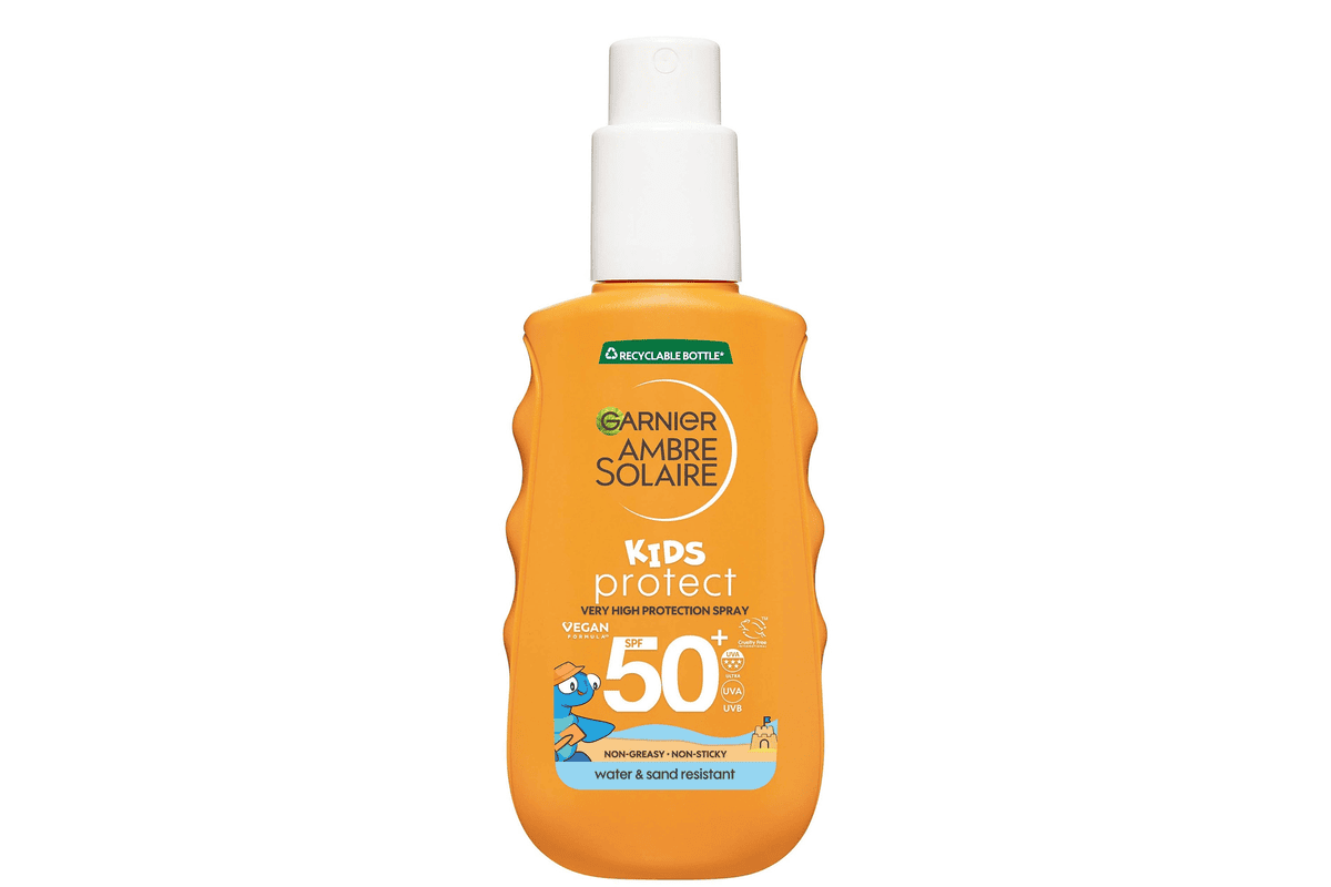 Garnier Ambre Solaire SPF 50+ Kids crème solaire spray 150 ml protection enfants résistant à l'eau