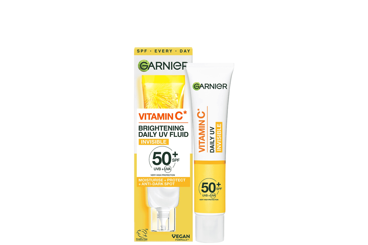 Garnier Vitamine C fluide UV anti-taches invisible SPF 50+ 40 ml hydratant protection solaire éclat prévention