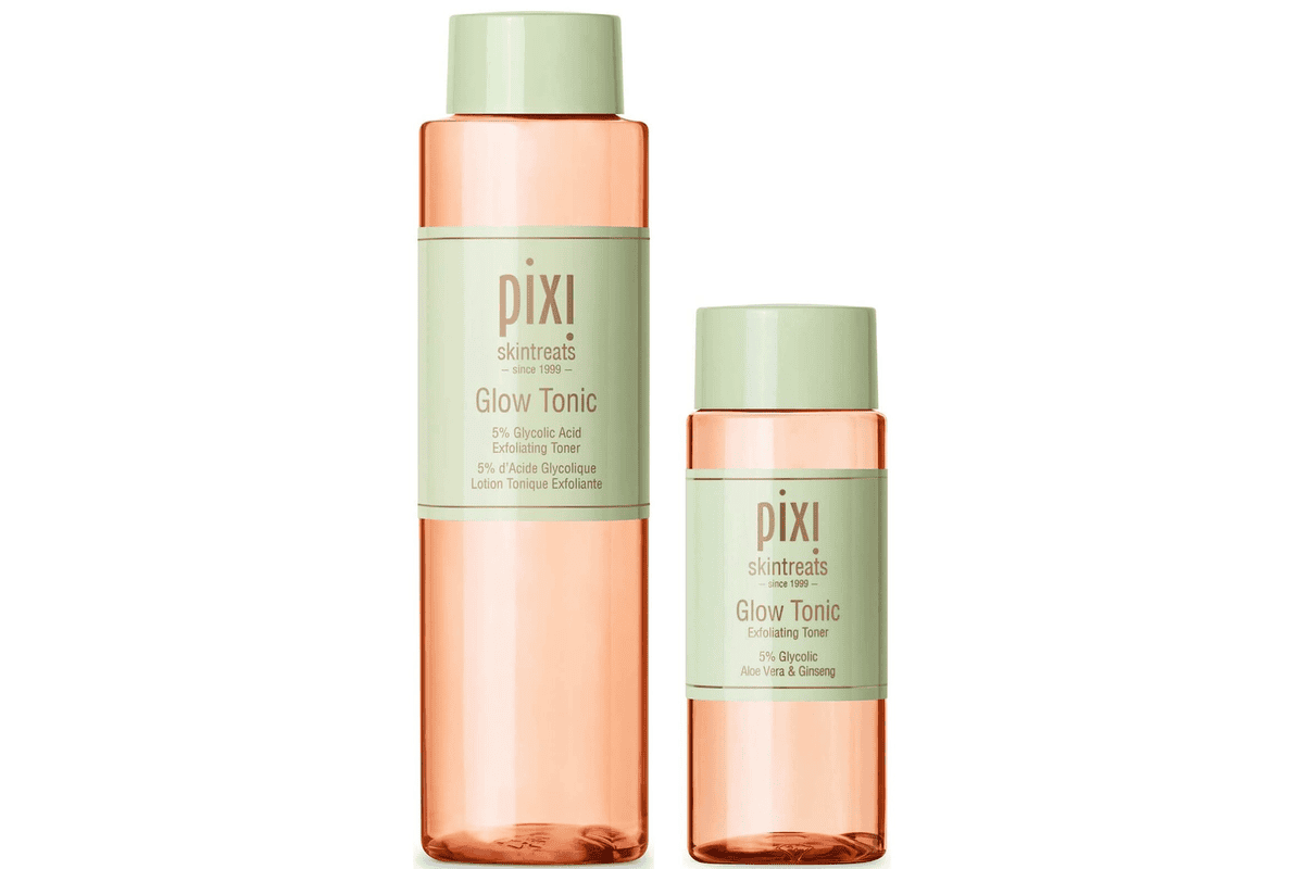 PIXI Glow Tonic Home and Away duo exclusif tonique acide glycolique 5% format maison 250 ml voyage 100 ml éclat