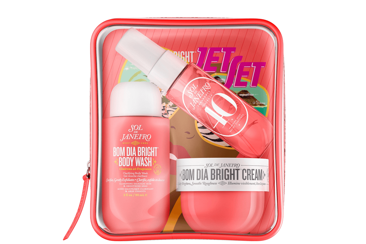 Sol de Janeiro Sol de Janeiro Bom Dia Jet Set Coffret à 22,50 euros bon plan Lookfantastic livraison offerte dès 25 euros juillet 2026