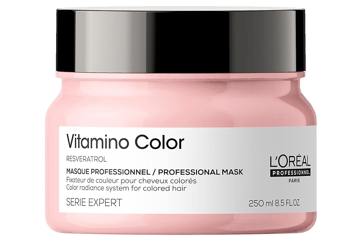 Masque Vitamino Color L'Oréal Professionnel Série Expert pour cheveux colorés, pot de 250 ml