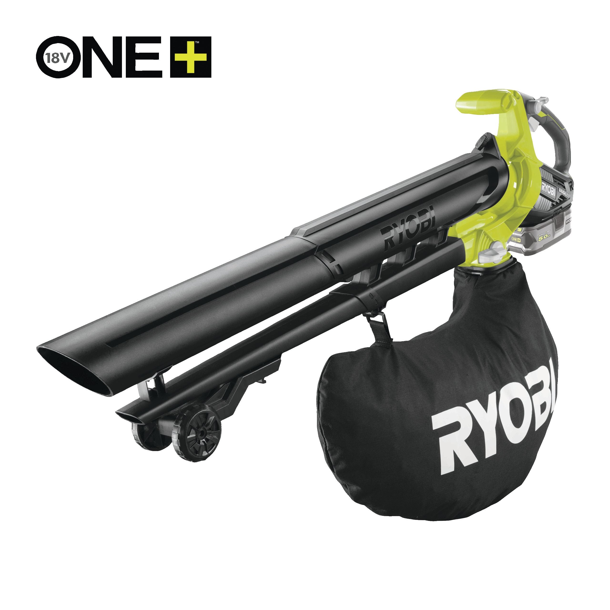 Souffleur aspiro-broyeur Ryobi OBV18 Brushless 18V ONE+ chez ManoMano