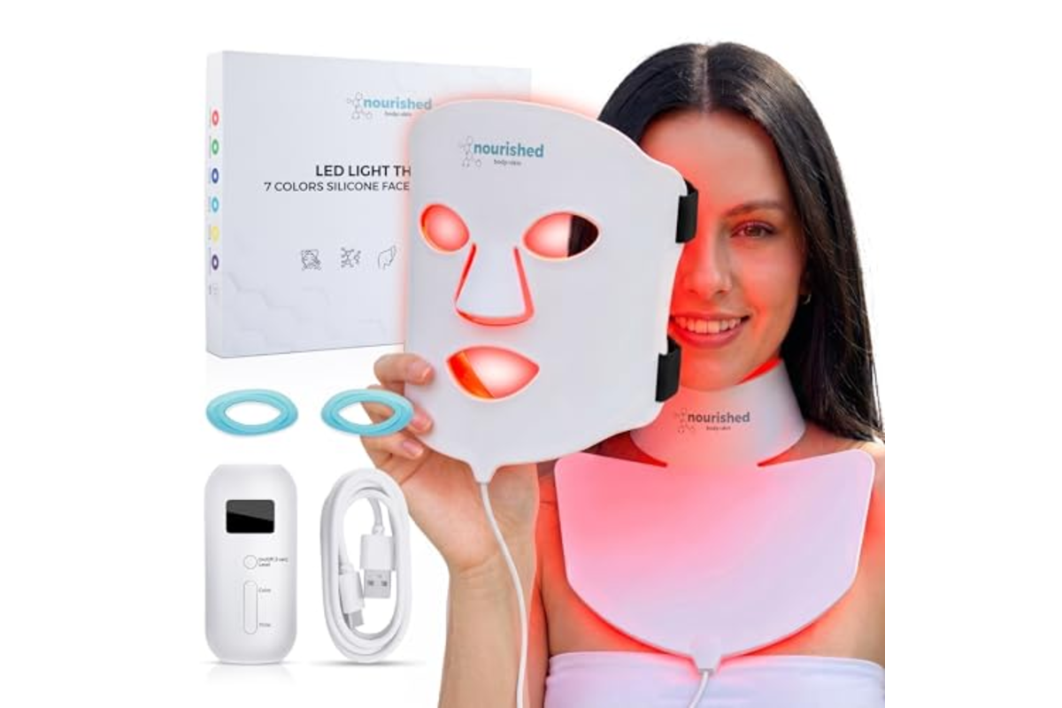 Comparatif masques LED visage Nourished Bodynskin 7 couleurs Amazon 139,99€ vs 199,99€