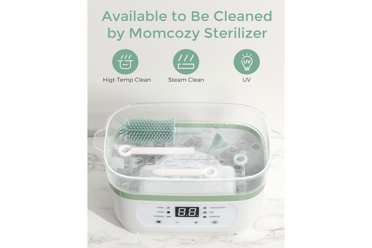 Momcozy Kit : compatible avec tous les stérilisateurs vapeur/UV/haute température