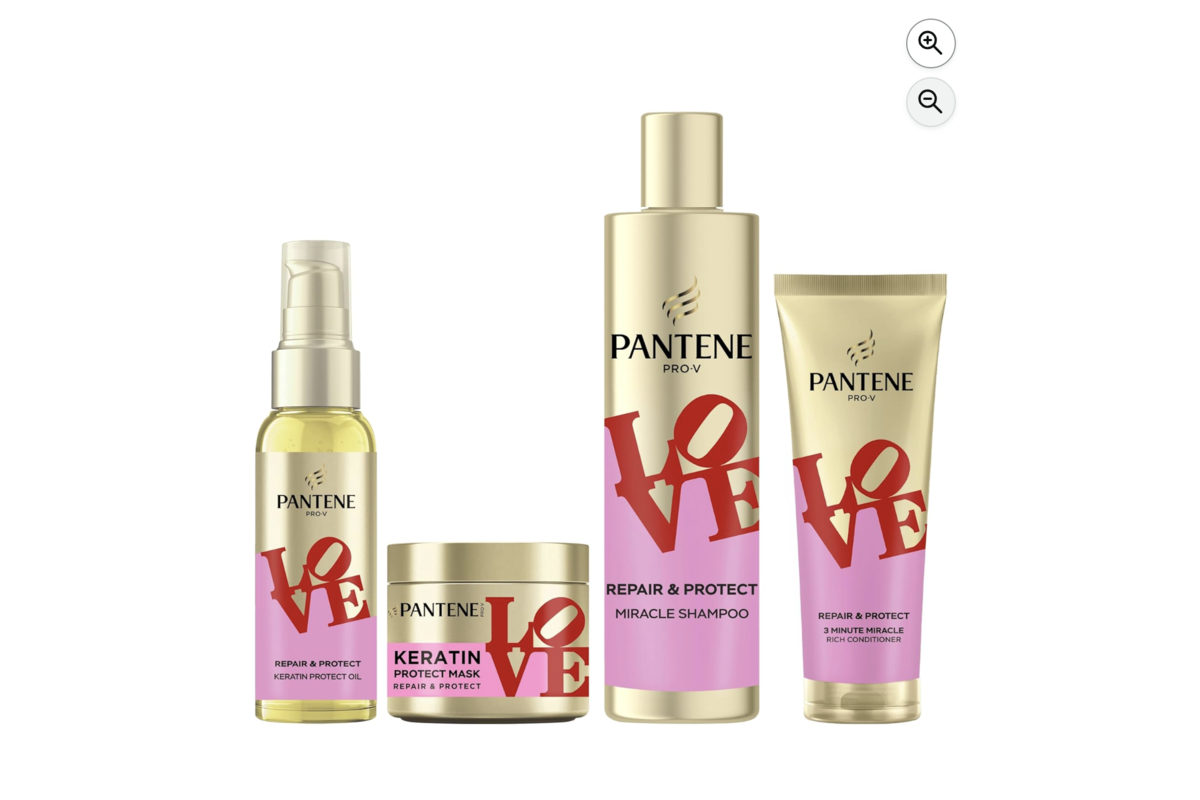 Pantene Pro-V Robert Indiana Art Collection routine 4 produits cheveux secs abîmés Repair Protect