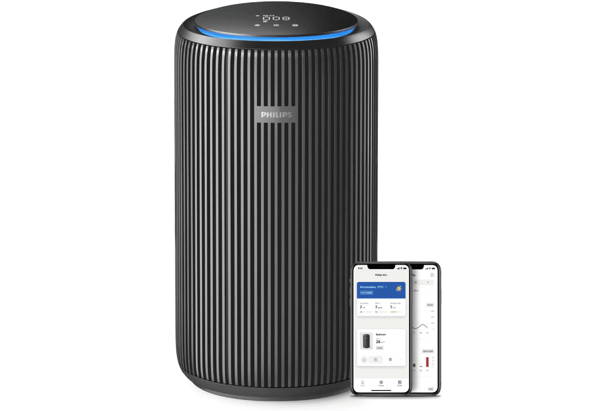 Philips purificateur air serie 4200 AC4221 anti pollen anti allergies anti acariens filtre HEPA grande piece silencieux nuit