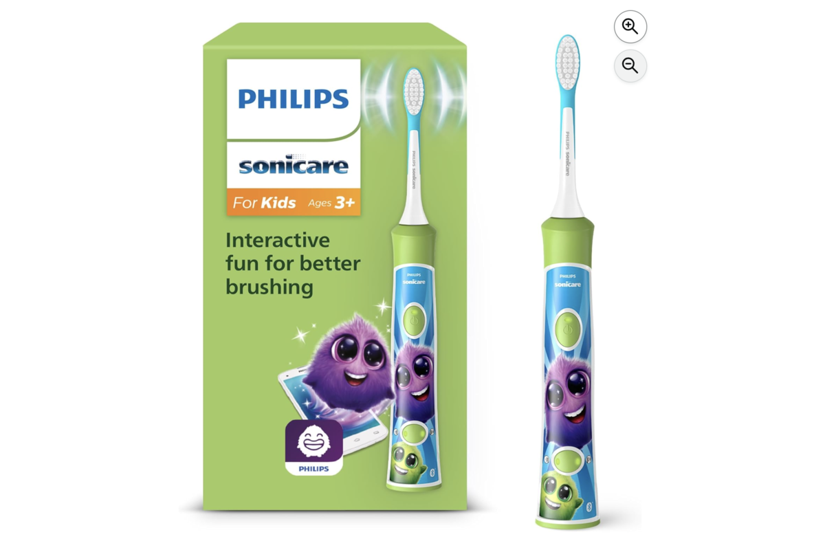 Philips Sonicare For Kids HX6352/11 brosse à dents électrique sonique enfant verte Amazon