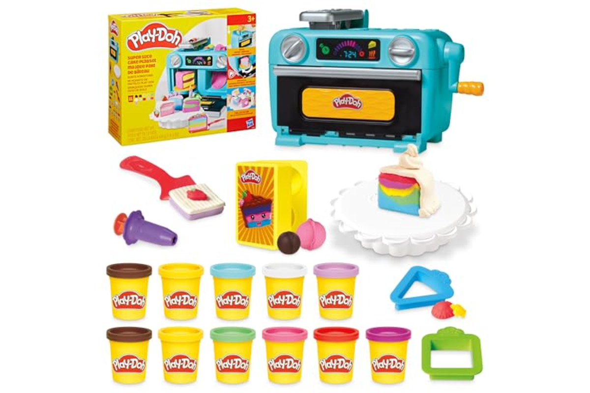 Coffret Play-Doh Ma Jolie Part de Gâteau avec four et pots de pâte à modeler