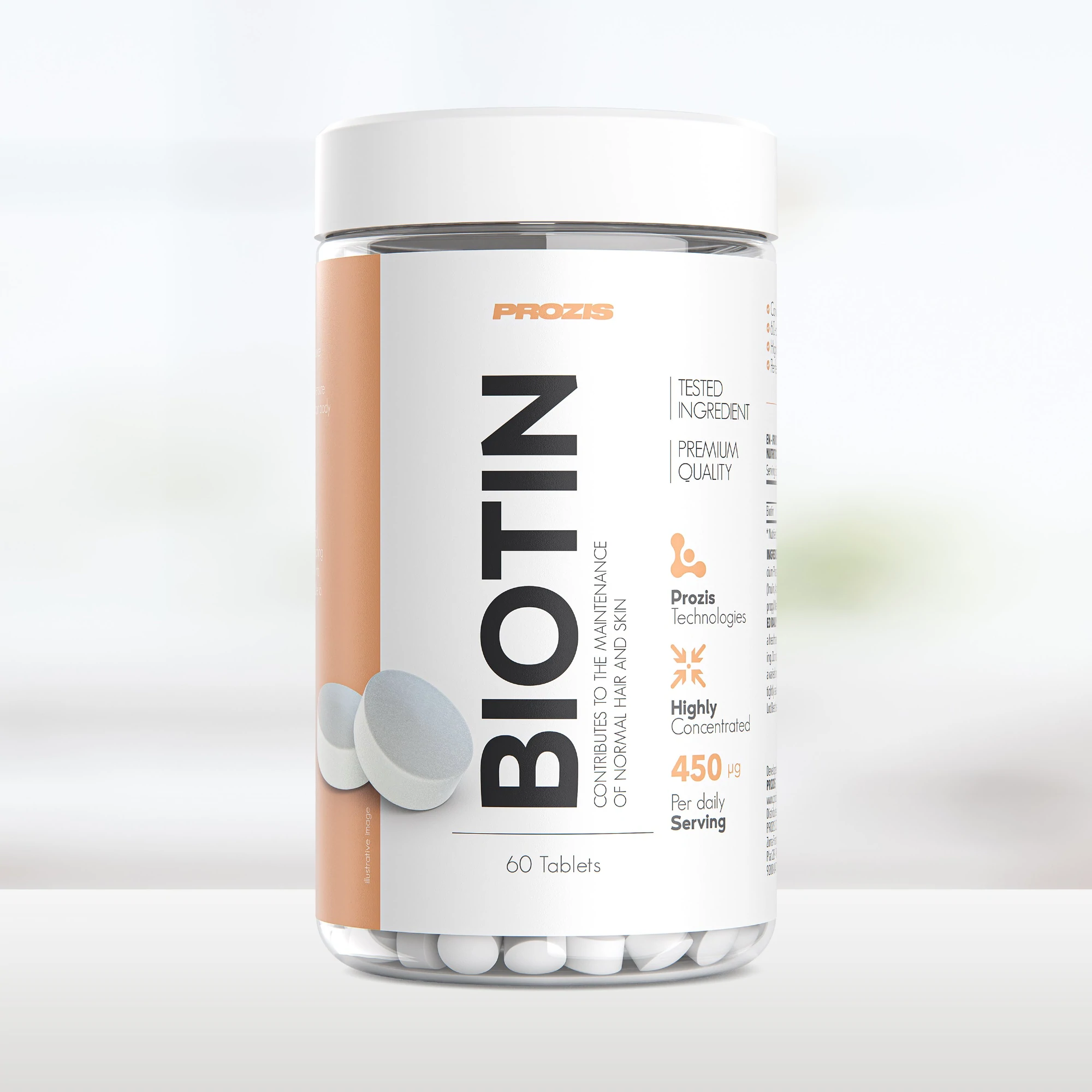 Biotine Prozis en boîte de 60 comprimés