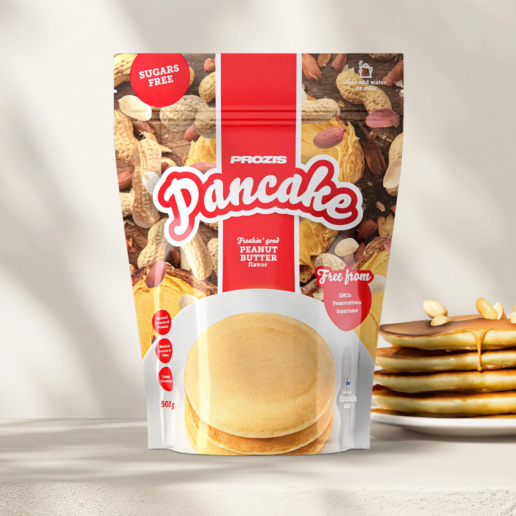 Préparation Pancake Prozis 500 g parfum Beurre de Cacahouète