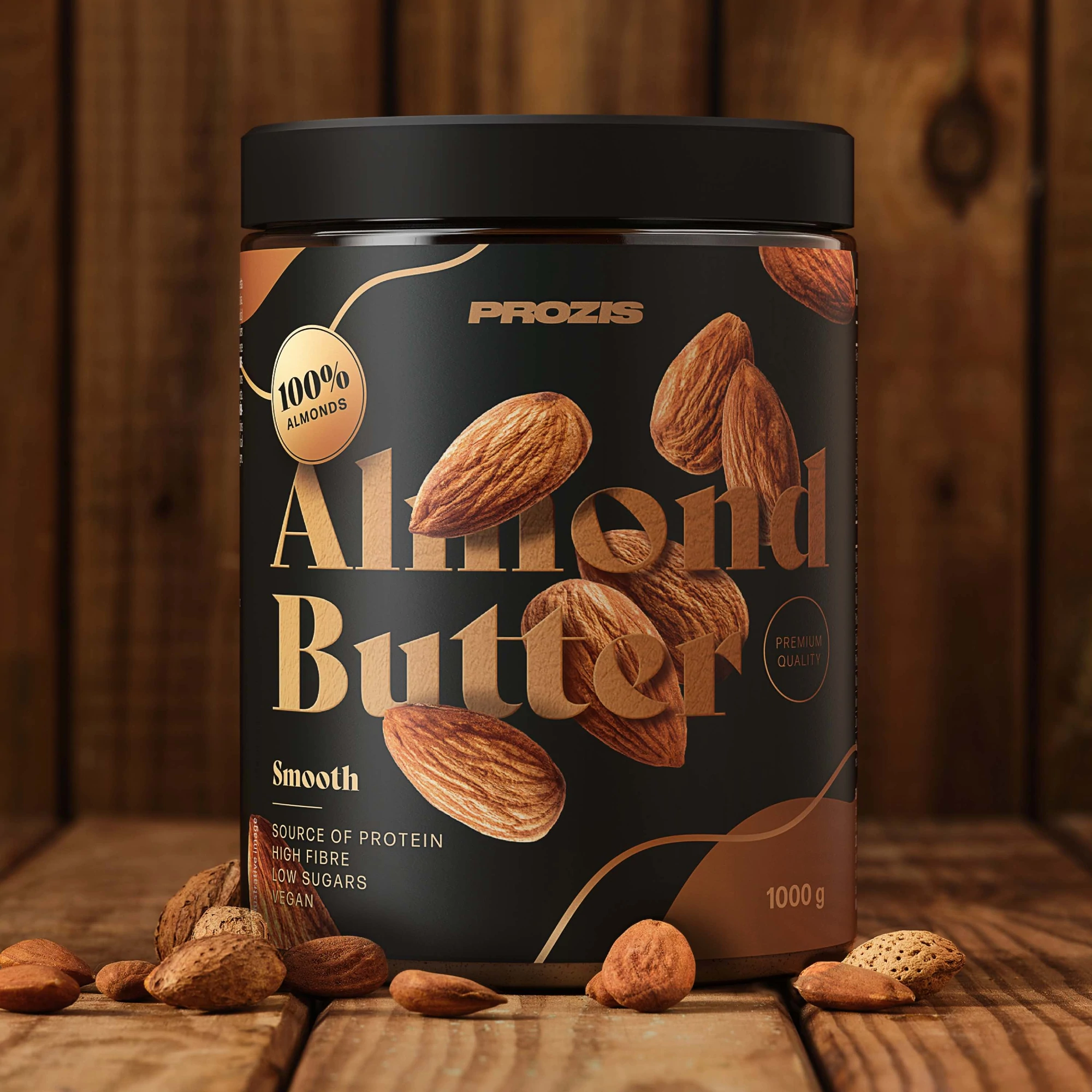 Pot de pâte à tartiner aux amandes Prozis Smooth 1000 g