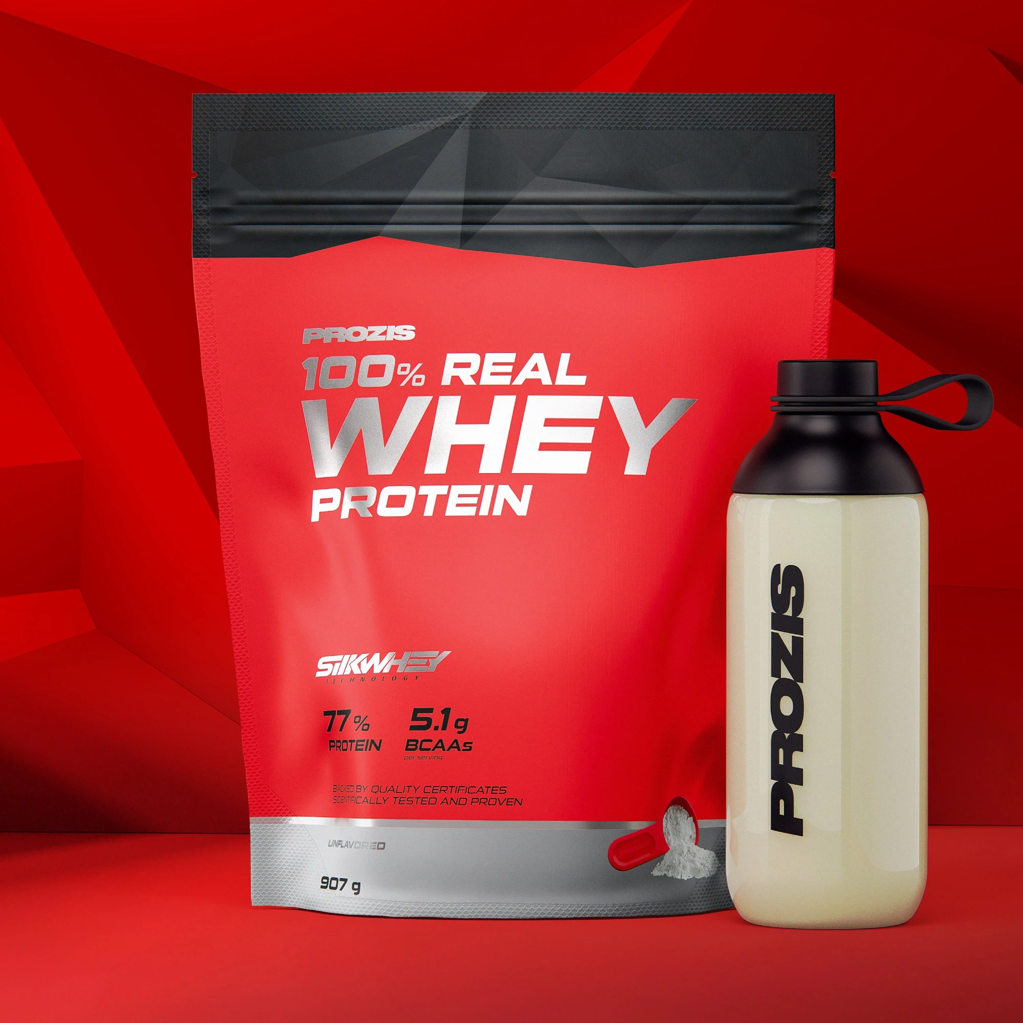 100% Real Whey Protein Prozis 907 g parfum Neutre