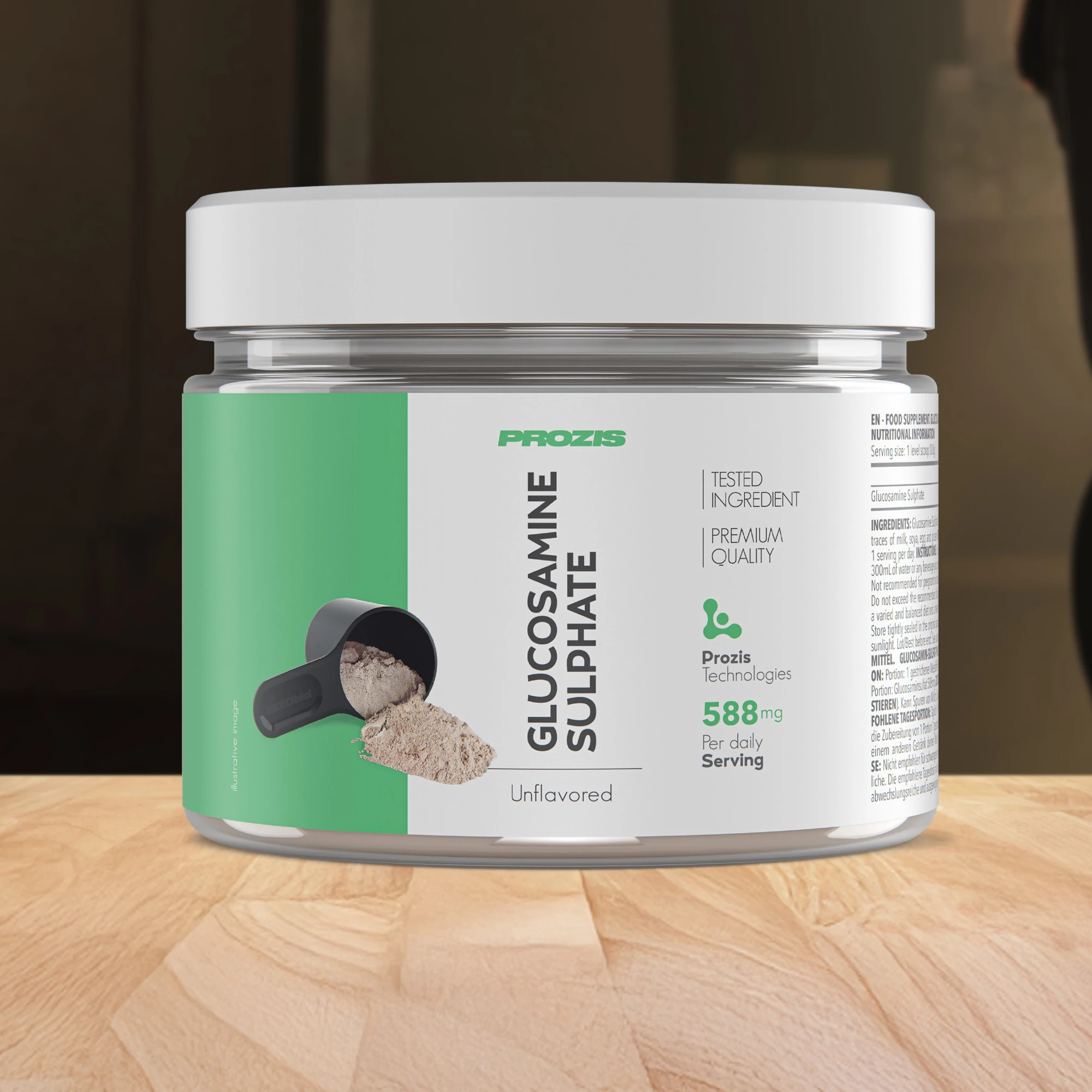 Sulfate de Glucosamine Prozis en poudre 150 g parfum neutre