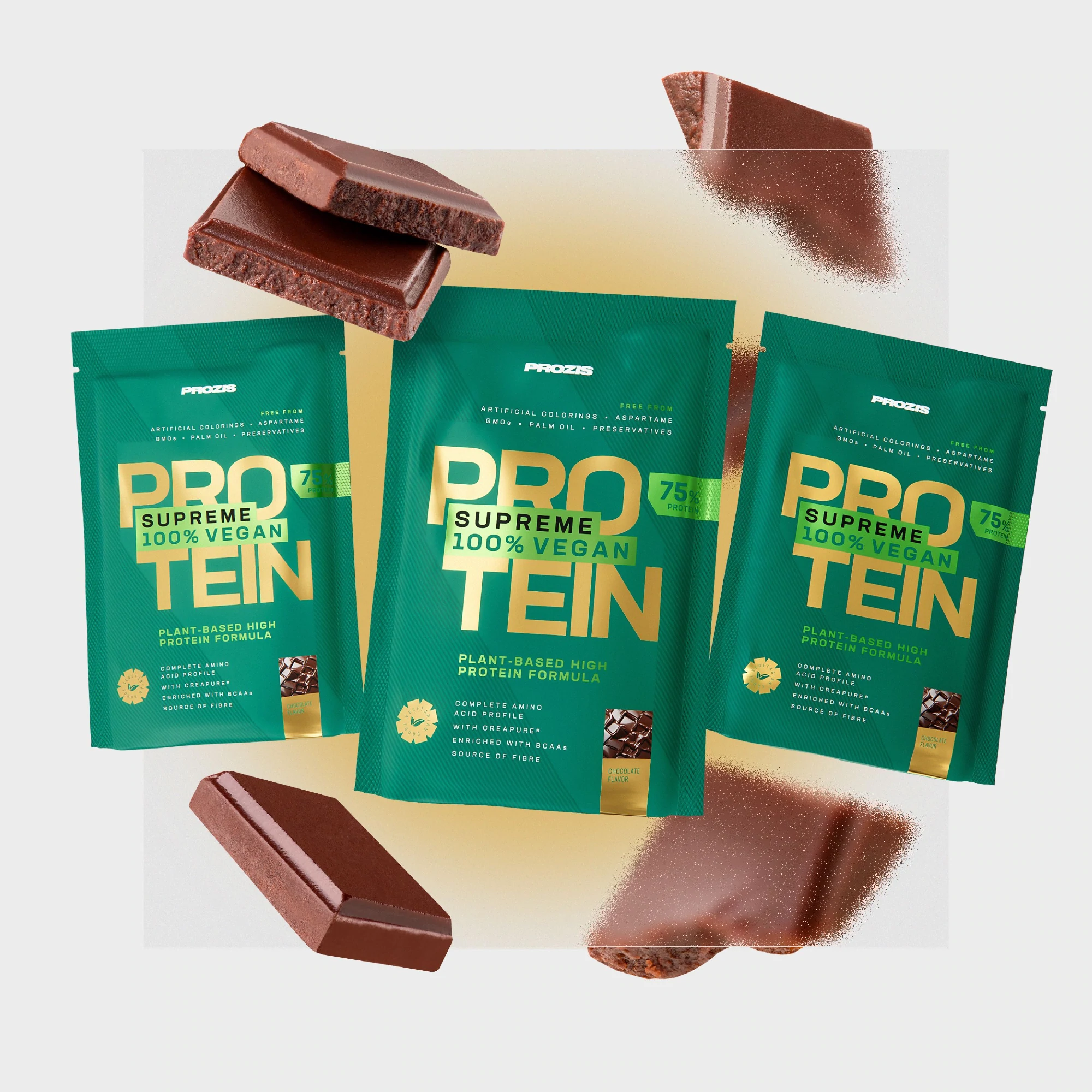 Pack de 3 sachets Supreme 100% Vegan Protein Prozis