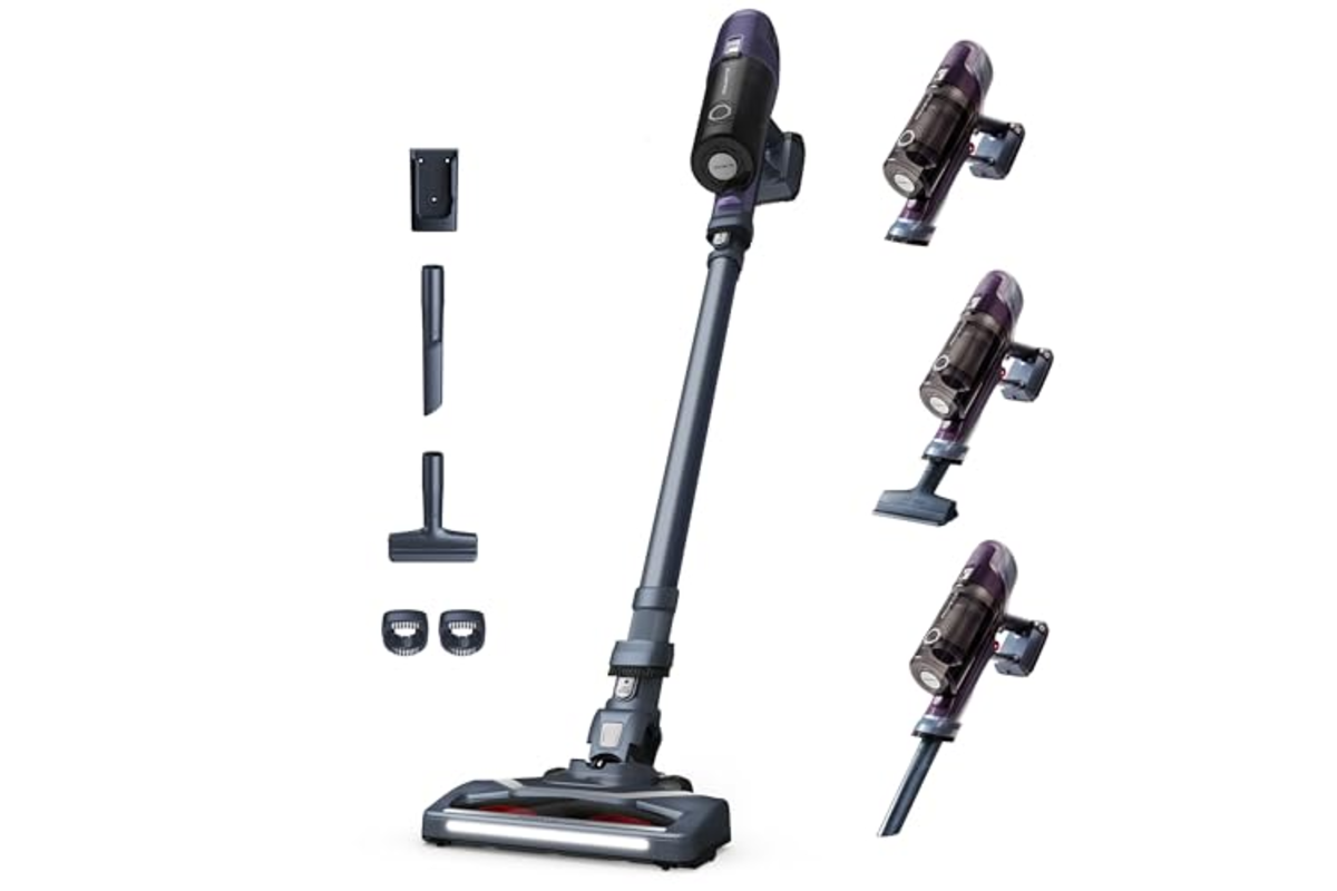 Rowenta X-Pert 6.60 aspirateur balai sans fil violet LED 45 min autonomie 100W
